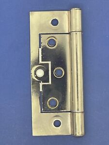 Stanley Broad Butt Hinge Brass Plated 20pk 100mm X 100mm Fixed Pin H00117
