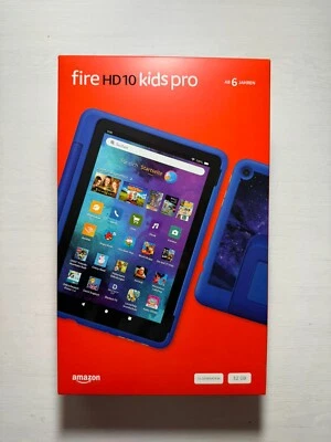 Amazon Fire HD 10 Kids Pro 13. Gen Kinder Tablet Blau Sternennebel 32GB WLAN NEU - Bild 1 von 4