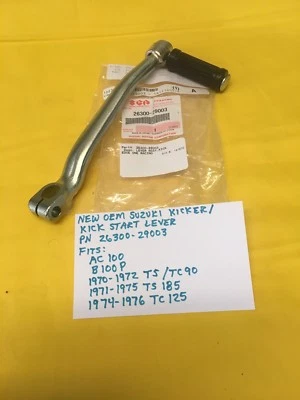 NEW OEM SUZUKI Kicker,kick Start Lever(26300-29003),TS90,TC90,TS185,TC185 AHRMA - Image 1 of 4