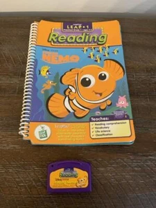 LeapFrog Leap 1 Book & Cartridge: Reading Disney Pixar Finding Nemo SHIPS FREE - Picture 1 of 3