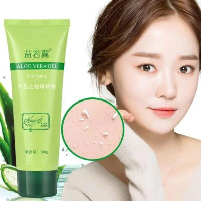 Aloe Vera Deep Cleansing Exfoliating Peeling Gel Facial Scrub Moisturizing L8O5 - Image 1 of 4