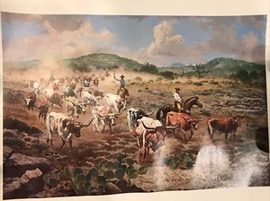 TRAVIS KEESE "Trail Dust" 1982 Poster Druck signiert (nur Druck) ungerahmt - Bild 1 von 17