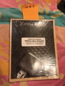 John Deere 4.5 6.8 L Diesel Engine Operators Operation Manual OMRG25204 - Picture 1 of 1