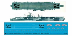 Peddinghstampa 1/1250 3390 Uss Belleau Legno (CVL-24) Task Gruppo 38,4 Of Forc - Foto 1 di 1