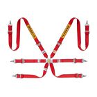 New Sparco Safety Belts 6 - points 04818RH1 Red (with FIA)