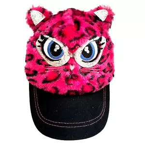 Pink Cat Home Made Baseball Hat Cap Mesh Back Adjustable Hook n Loop Halloween - Picture 1 of 7
