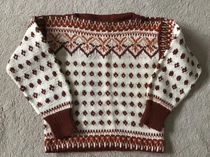 THE WHITE HOUSE 51 New Bond St London Children's Vintage 1960s Wool Sweater - Picture 1 of 12