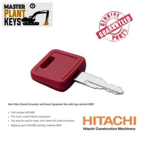 Hitachi Excavator & Heavy Equipment Key with Logo 4453488 H800 Master Plant Keys - Picture 1 of 1