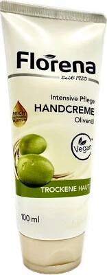 Florena Handcreme Intensive Pflege - Olivenöl für trockene Haut  - 100ml - Bild 1 von 3