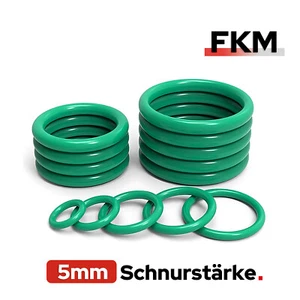 O-Ringe Dichtringe Dichtungsringe Ø 7 - 90 mm / Schnurstärke 5,0 mm / FKM 75 - Bild 1 von 6