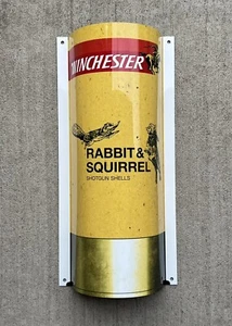 WOW!Curved Winchester Rabbit & Squirrel Shotgun Shells 3D Sign Ammunition Hunt - Picture 1 of 5