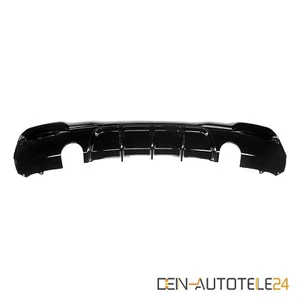 Heckdiffusor Einzelrohr beideseitig für BMW 3er GT F34 M Paket GLANZ SCHWARZ - Picture 1 of 6