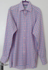 Turnbull and Asser , blue/ pink ,men shirt, 100% cotton ,long sleeves ,check