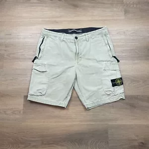 Stone Island Shorts Mens 34 Green Cargo Designer Pockets Casual - Picture 1 of 13