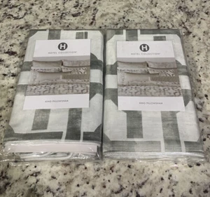 Hotel Collection Sage Green Two King Shams. Brand New!   - Picture 1 of 5