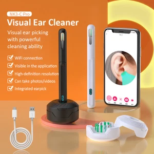Visual Ear Cleaner with Camera Ear Wax Removal Tool with Vari Replacement Tips - Picture 1 of 18