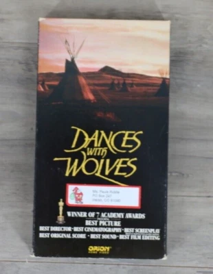 VINTAGE Dances with Wolves VHS Tape Movie 1993 Kevin Costner - Image 1 of 3