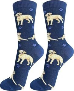 Happy TailsYellow Labrador Lab Socks Pet Lovers Soft Socks One Size Fit Most - Picture 1 of 3