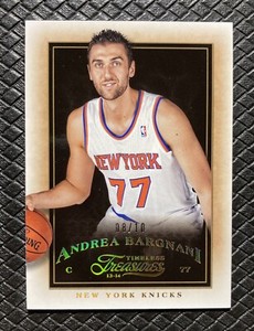 ANDREA BARGNANI 2013-14 Panini Timeless Treasures GOLD /10 New York Knicks
