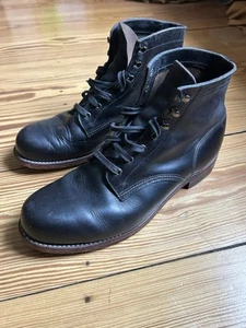 Wolverine 1000 Mile Boots botas con cordones negras botas US10 - Imagen 1 de 9
