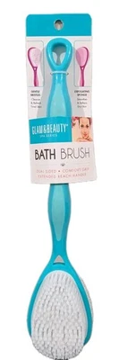 Cepillo de ducha de baño de doble cara Glam & Beauty Spa con mango de alcance extendido Foto 1 de 3