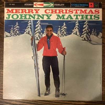 Johnny Mathis Merry Christmas Vinyl LP Orig Record VG - Image 1 of 4