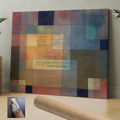 Arte de pared de lona Bauhaus Paul Klee Architecture 30x24 pulgadas Foto 1 de 3