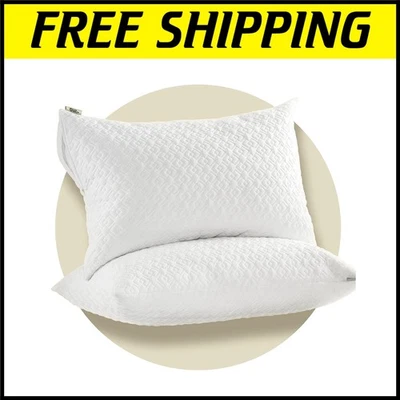 Premium King Pillow Protectors - 100% Waterproof Hypoallergenic Covers in 2 Pack - Image 1 of 4