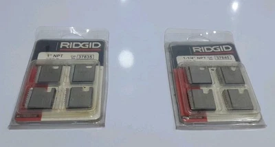 LOT OF 2 RIDGID 1" NPT 37835 , 1-1/4"  37840 NPT  T 12-R PIPE THREADER DIES NEW - Image 1 of 4
