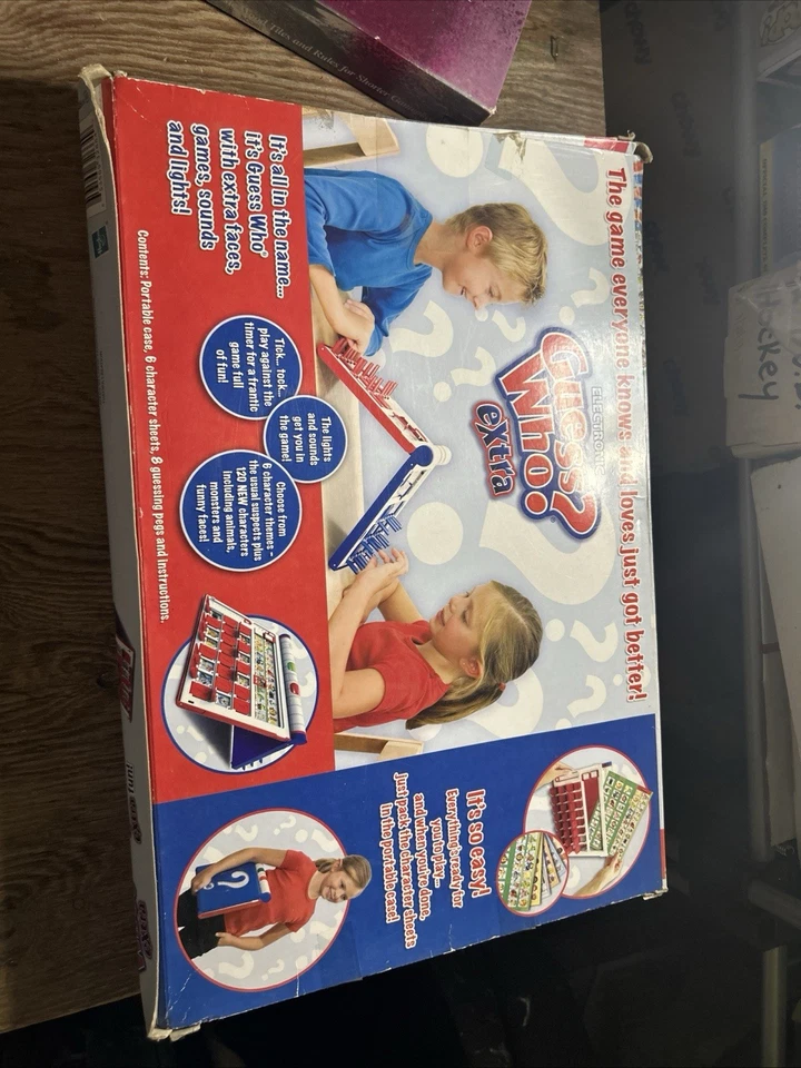 Electronic Guess Who Extra FUNCIONA Milton Bradley 2008 Juego Clásico Niños Foto 1 de 1