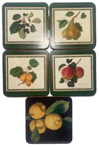 4 +1 Pimpernel Obst Kork Rückseite Untersetzer Quadratisch 338 - Bild 1 von 11