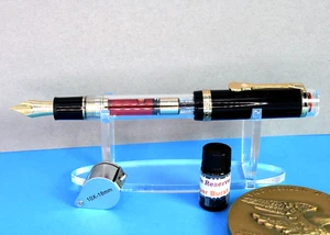 JINHAO 1935 NASHVILLE STAR FOUNTAIN PEN W/ #8 CROSSED SWORDS FINE NIB & INK - Picture 1 of 6