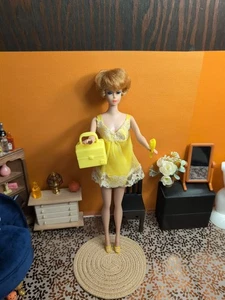 Vintage Barbie Outfit - Sunny Sleep Ins Kleid #3348, Unterhose, Toilettenartikel ++ - Bild 1 von 24