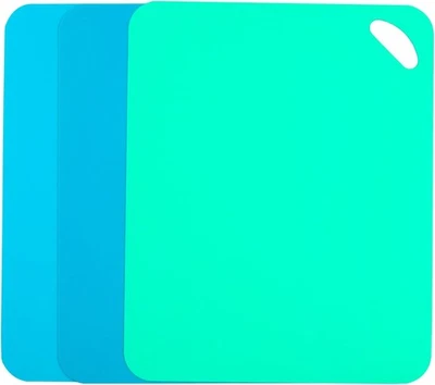 Гибкие пластиковые коврики для резки кухонь, набор из 3 предметов (13x10,6») - Изображение 1 из 4