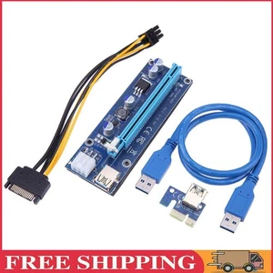 60cm PCI-E Riser1 X 16X PCI-E USB3.0 009S Adapter Card Cable for BTC Miner - Afbeelding 1 van 11