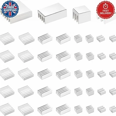 VOOGENZEK 40 PCS Heatsinks for Raspberry Pi 4 Model B, Aluminum Heat Sink Cooler Kit, with