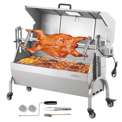 VEVOR Barbecue à Cochon de Lait Agneau Rôtissoire Électrique 52 W 90 kg Camping - Immagine 1 di 4