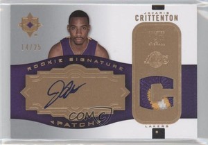 2007 Ultimate Collection /25 Javaris Crittenton #RS-JC RPA Rookie Patch Auto RC