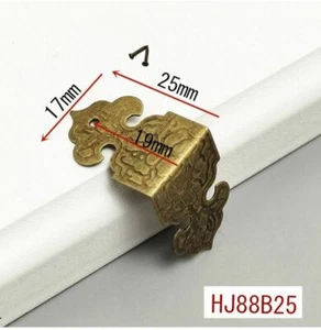 4x Bracket Vintage Antique Wooden Jewelry Gift Box Hardware Home Decor Edge - Bild 1 von 1