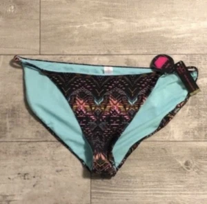 No Boundaries Southwest Style Bikini Bottom New Black XL - Picture 1 of 11