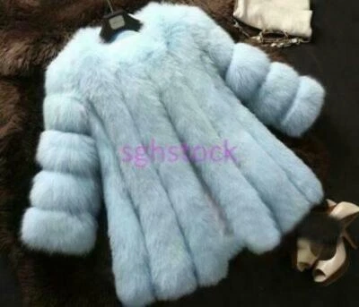 2025 Chic Womens Winter Warm Faux Fur Coat Jacket Thicken Long Sleeve Overcoat - Image 1 of 4