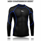 Mens Boys Body Armor Compression Base layers Thermal Under Shirt Top Skins Gym