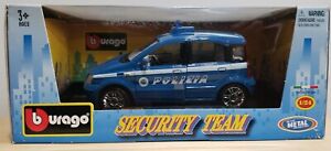 Bburago Security Team series Fiat Nuova Panda Polizia 1:24