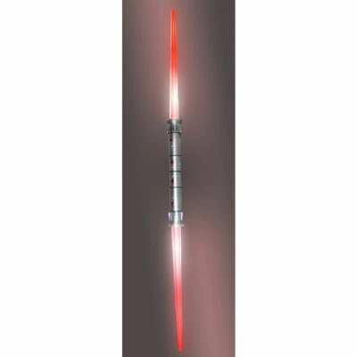 Sith Lord DOPPEL- LASERSCHWERT rot LICHTSCHWERT Star Wars LEUCHTSCHWERT m. LICHT - Bild 1 von 4