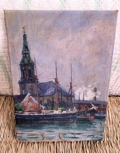 Antikes Ölgemälde Maritime Meereslandschaft - Bild 1 von 10