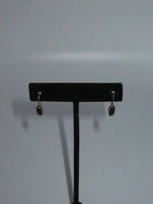 Signed RAGE Sterling Silver 925 Handcrafted Dangle Earrings Black Onyx Enamel - Image 1 of 4