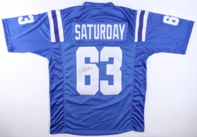 Jeff Saturday Signed Indianapolis Colts Jersey (JSA COA) Super Bowl XLI Champion - Image 1 of 4