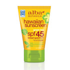 Alba Botanica Sunscreen Lotion Water Resistant, SPF 45, Green Tea, 4 Oz