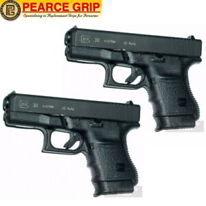 TWO Pearce Grip GLOCK 30 G30 Grip Extensions PG-30 Add Control and Comfort