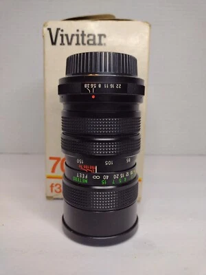 Vivitar 70-150mm f3.8 Close Focusing Auto Zoom Lens Konica AR Mount - Image 1 of 4